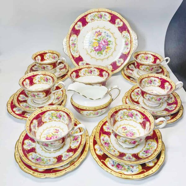 Royal Albert Lady Hamilton Pattern Tea Set