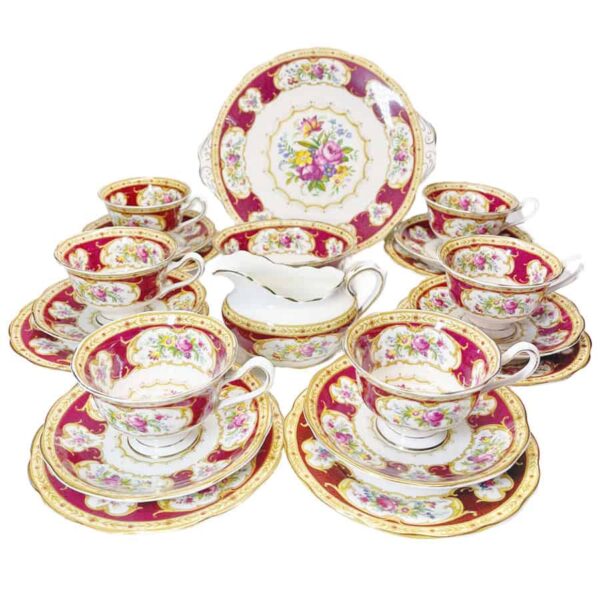 Royal Albert Lady Hamilton Pattern Tea Set