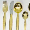 Solingen Germany 24k Gold Plated 7 Piece Table Setting