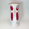 Bohemian Glass Hand Painted Vase C1940