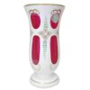 Bohemian Glass Hand Painted Vase C1940