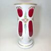 Bohemian Glass Hand Painted Vase C1940
