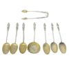 Hallmarked Silver Apostle Tea Spoons Birmingham 1894