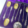Hallmarked Silver Apostle Tea Spoons Birmingham 1894