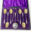 Hallmarked Silver Apostle Tea Spoons Birmingham 1894