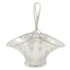 Hallmarked Silver Basket With Pierced Detail Sheffield 1905