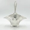 Hallmarked Silver Basket With Pierced Detail Sheffield 1905