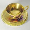 Aynsley Orchard Gold N Brunt Tea Trio