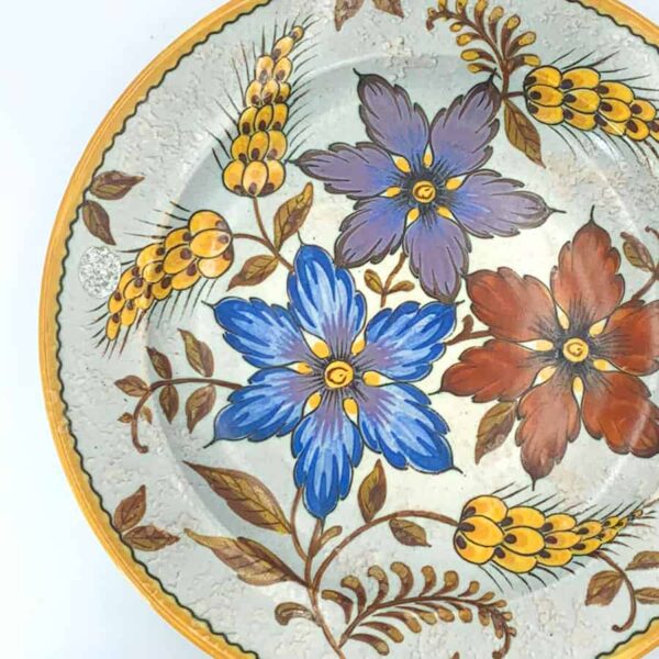 Gouda Holland Floral Hand Painted Bowl