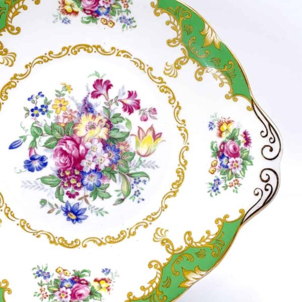 Royal Albert Albany Green Tea Large Cake Plate
