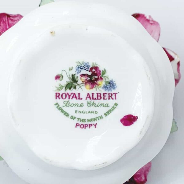Royal Albert Flower Of The Month Posy Poppy August