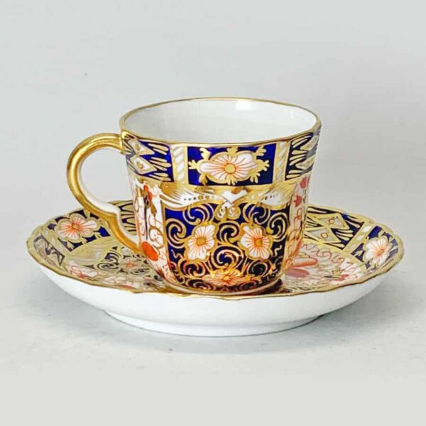 Royal Crown Derby Imari Demitasse Fluted Duo