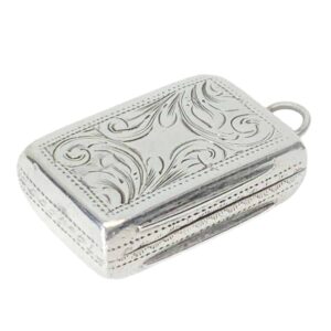 Victorian Sterling Silver Vinaigrette By Edward Smith Birmingham 1852
