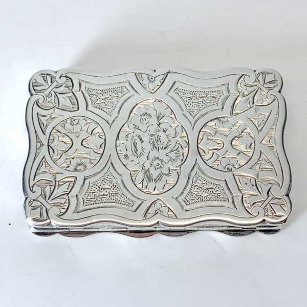 Victorian-hallmarked-silver-snuff-box-Birmingham-1899-George-unite-5 Victorian Hallmarked Silver Snuff Box Birmingham 1899 George Unite