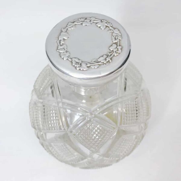 Hallmarked Silver And Glass Perfume Bottle Chester 1905