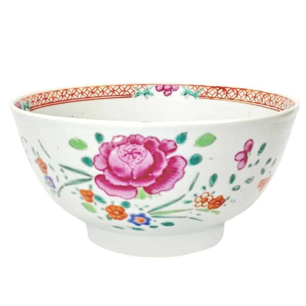 Antique-Chinese-famille-rose-bowl-c1800-jiaqing Antique Chinese Famille Rose Bowl C1800 Jiaqing