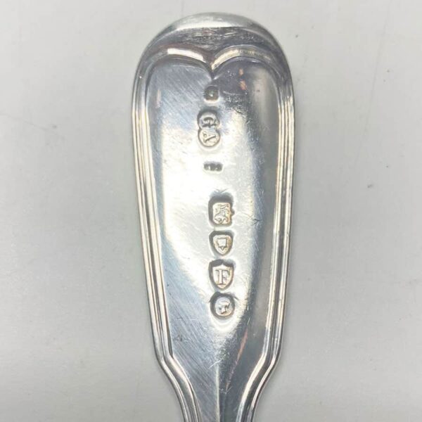Antique Silver Victorian Fiddle and Thread Service Main Forks 1865