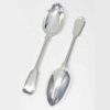 Antique Silver Victorian Fiddle and Thread Service Spoons 1865