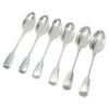 Antique Silver Victorian Fiddle and Thread Service Spoons 1865