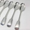Antique Silver Victorian Fiddle and Thread Service Spoons 1865
