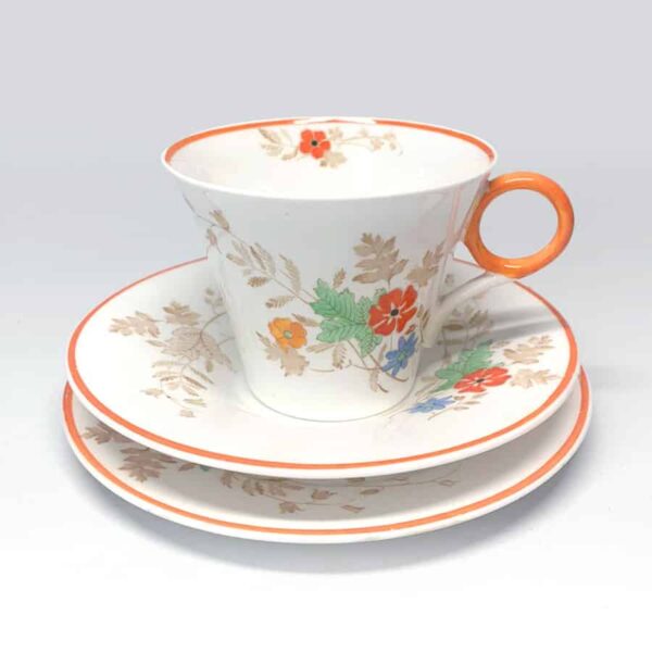Art Deco Shelley Tea Trio Orange Blossom 781613