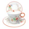 Art Deco Shelley Tea Trio Orange Blossom 781613