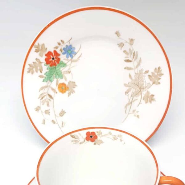 Art Deco Shelley Tea Trio Orange Blossom 781613