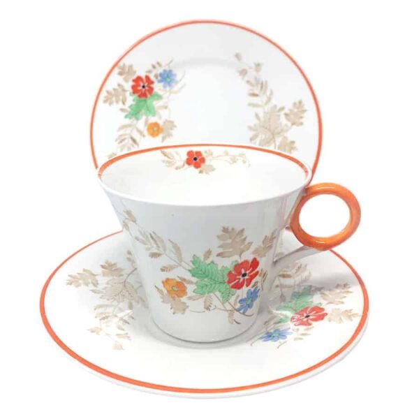 Art Deco Shelley Tea Trio Orange Blossom 781613