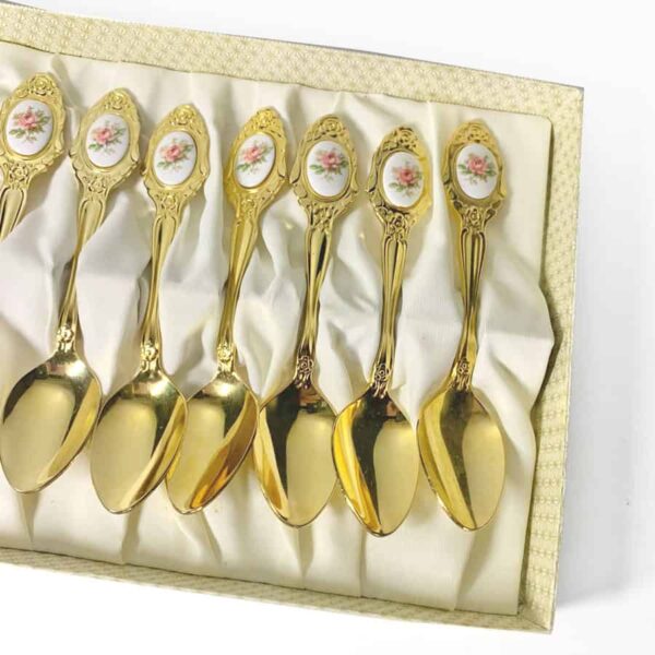 Eetrite-24ct-gold-plated-royal-albert-moss-rose-12-piece-set-3 Eetrite 24ct Gold Plated Royal Albert Moss Rose 12 Piece Set