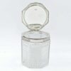Hallmarked Silver And Cut Glass Biscuit Barrel Birmingham 1902