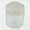 Hallmarked Silver And Cut Glass Biscuit Barrel Birmingham 1902