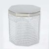 Hallmarked Silver And Cut Glass Biscuit Barrel Birmingham 1902