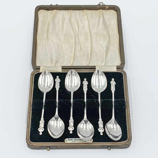 Hallmarked Silver Apostle Tea Spoons Birmingham 1923