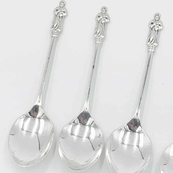 Hallmarked Silver Apostle Tea Spoons Birmingham 1923