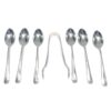 Hallmarked Silver Rat Tail Tea Spoon Set Birmingham 1924