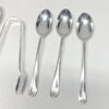 Hallmarked Silver Rat Tail Tea Spoon Set Birmingham 1924