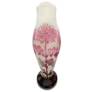 Large Degue Cameo Glass Vase C1930