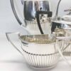 Late Victorian Hallmarked Silver Tea Service Sheffield 1898