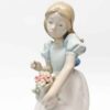 Lladro Nao Daisa Girl With Flowers