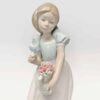 Lladro Nao Daisa Girl With Flowers - Clyde on 4th Antiques