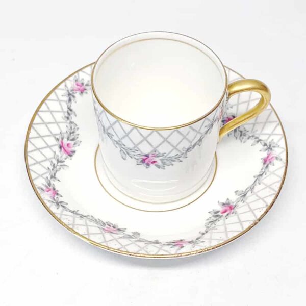 Paragon-the-rose-garden-demitasse-duo-c1904-1 Paragon The Rose Garden Demitasse Duo C1904