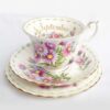 Royal Albert Flower Of The Month September Michaelmas Daisy Trio