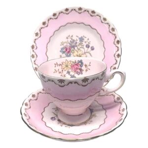 Royal Tuscan Pink Floral Tea Trio 9056