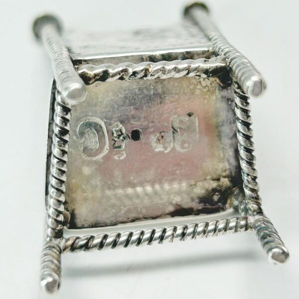 Cape Style Dutch Silver Miniature Chair London 1894