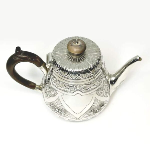 Hallmarked Silver Bachelor Tea Set  London 1884