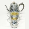 Hallmarked Silver Bachelor Tea Set  London 1884