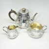 Hallmarked Silver Bachelor Tea Set  London 1884