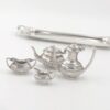 Hallmarked Silver Miniature Tea Service on Tray London 1971