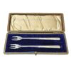 Hallmarked Silver and Mother Of Pearl Pickle Forks Birmingham 1903