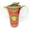 Rosenthal Versace Red Medusa Coffee Pot